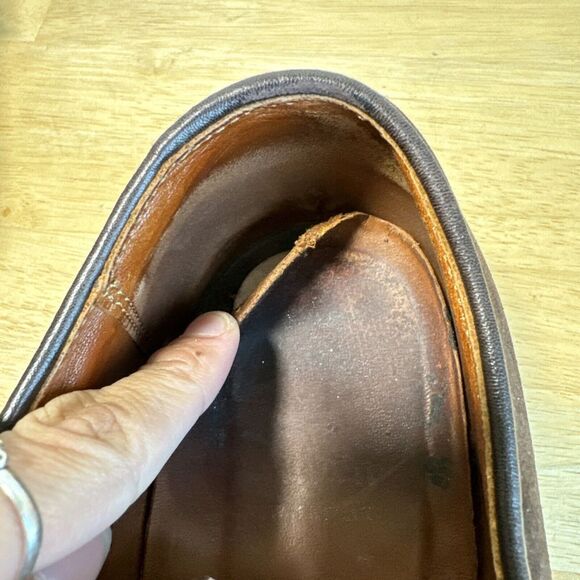 Alden 953 Plain Toe Monk Strap Shoes Men's 8.5 Mocha Brown Suede Leather - Picture 10 of 16